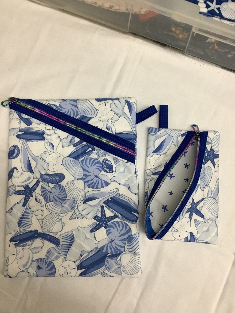 Handmade Zipper Pouch Sets ( 6 available)